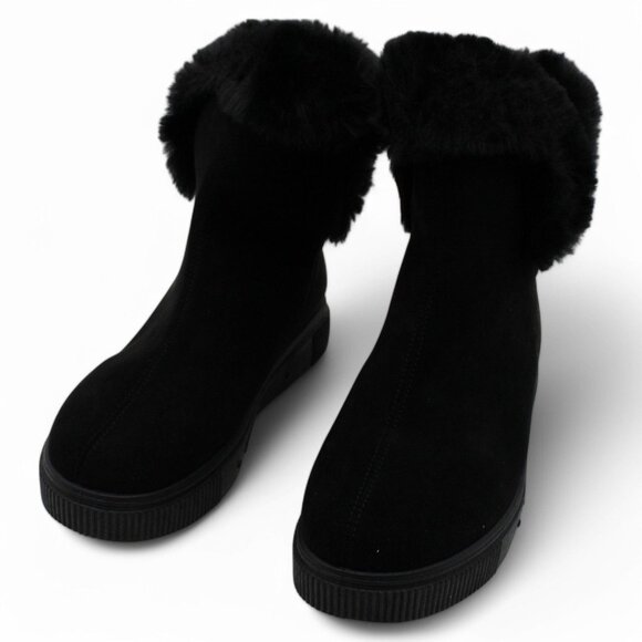 Journee Collection Womens Sibby Faux Suede Cold Weather Winter Boots - Picture 3 of 7